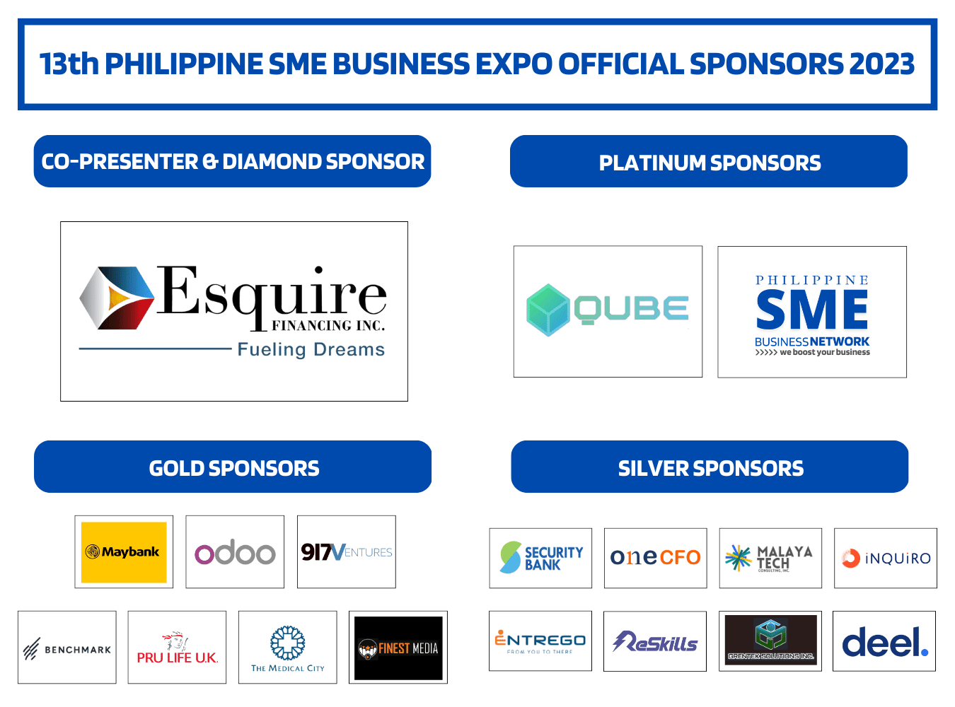 13th PHILSME Expo Sponsor Banner