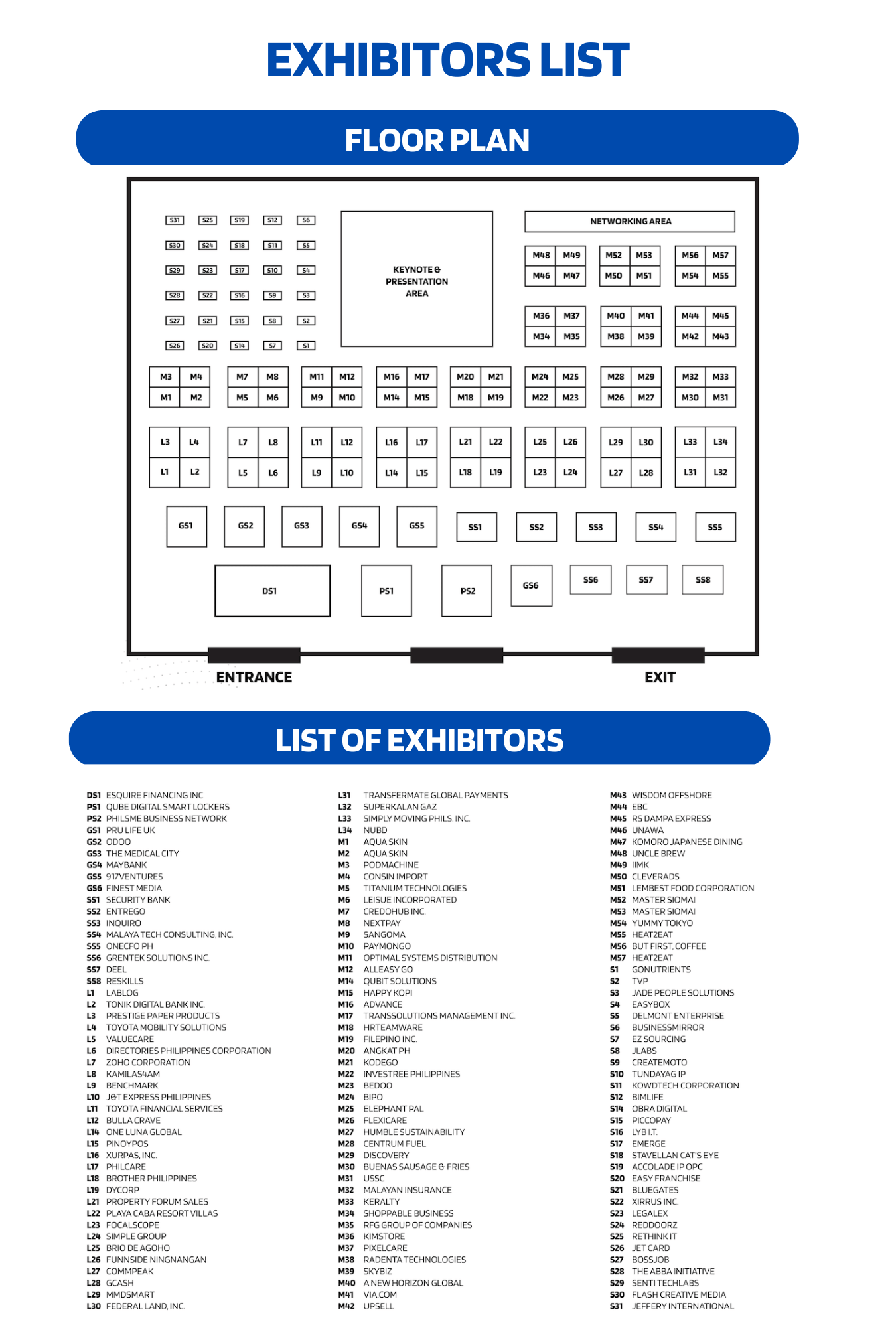 (Mobile) Exhibitors List